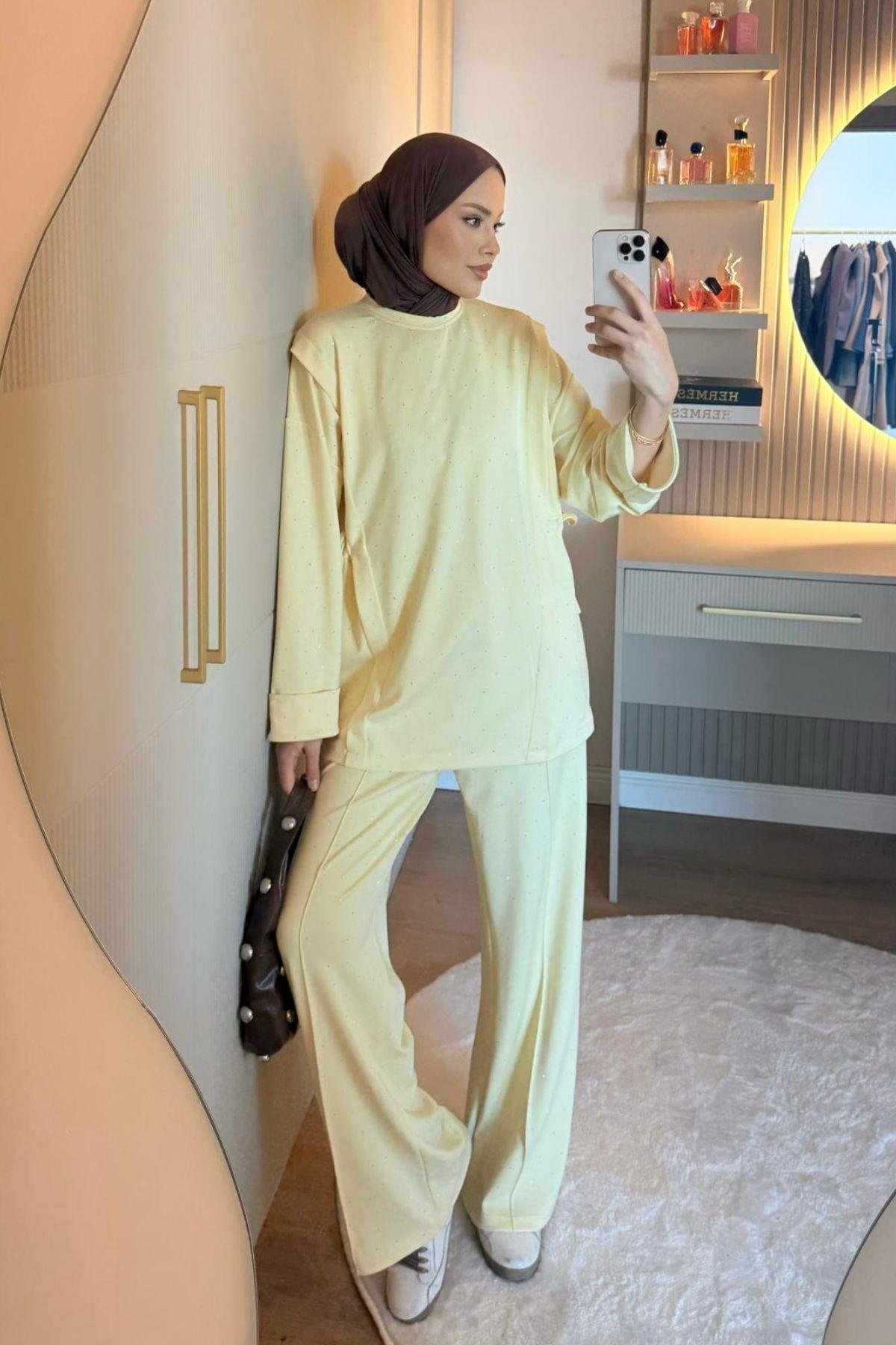 Yemen Taşlı Tasarım Takım Sarı, Fiyatları 