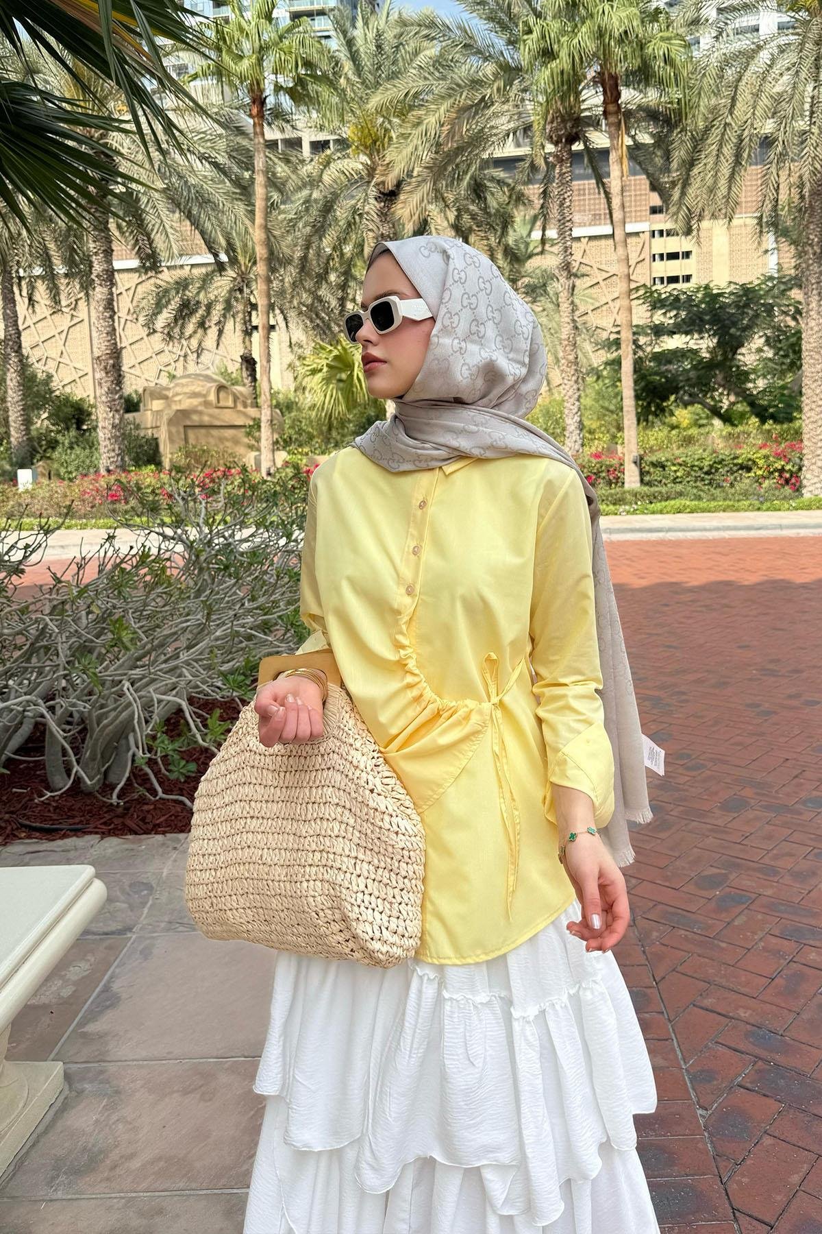Yüsra Gömlek Sarı, Fiyatları Yüsra Gömlek Sarı- Haza Moda