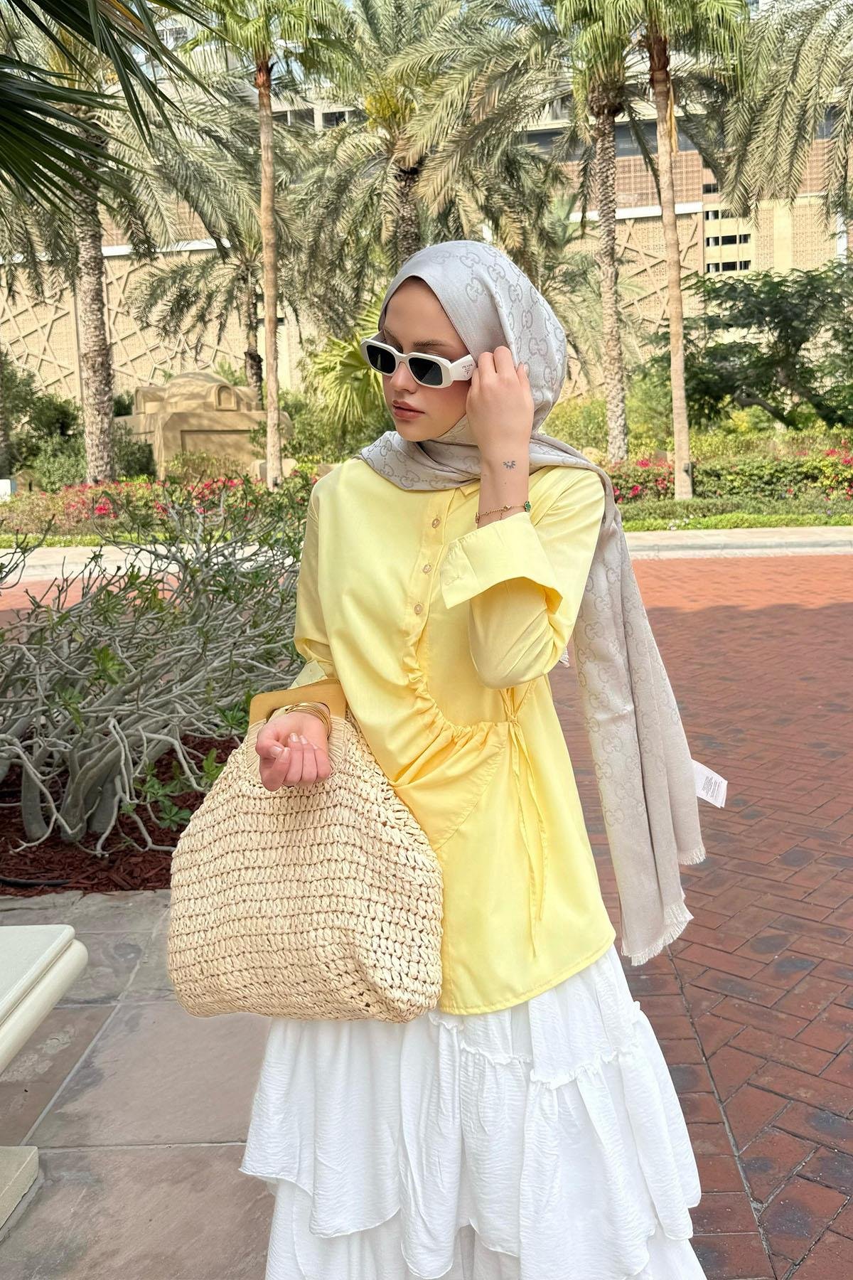 Yüsra Gömlek Sarı, Fiyatları Yüsra Gömlek Sarı- Haza Moda