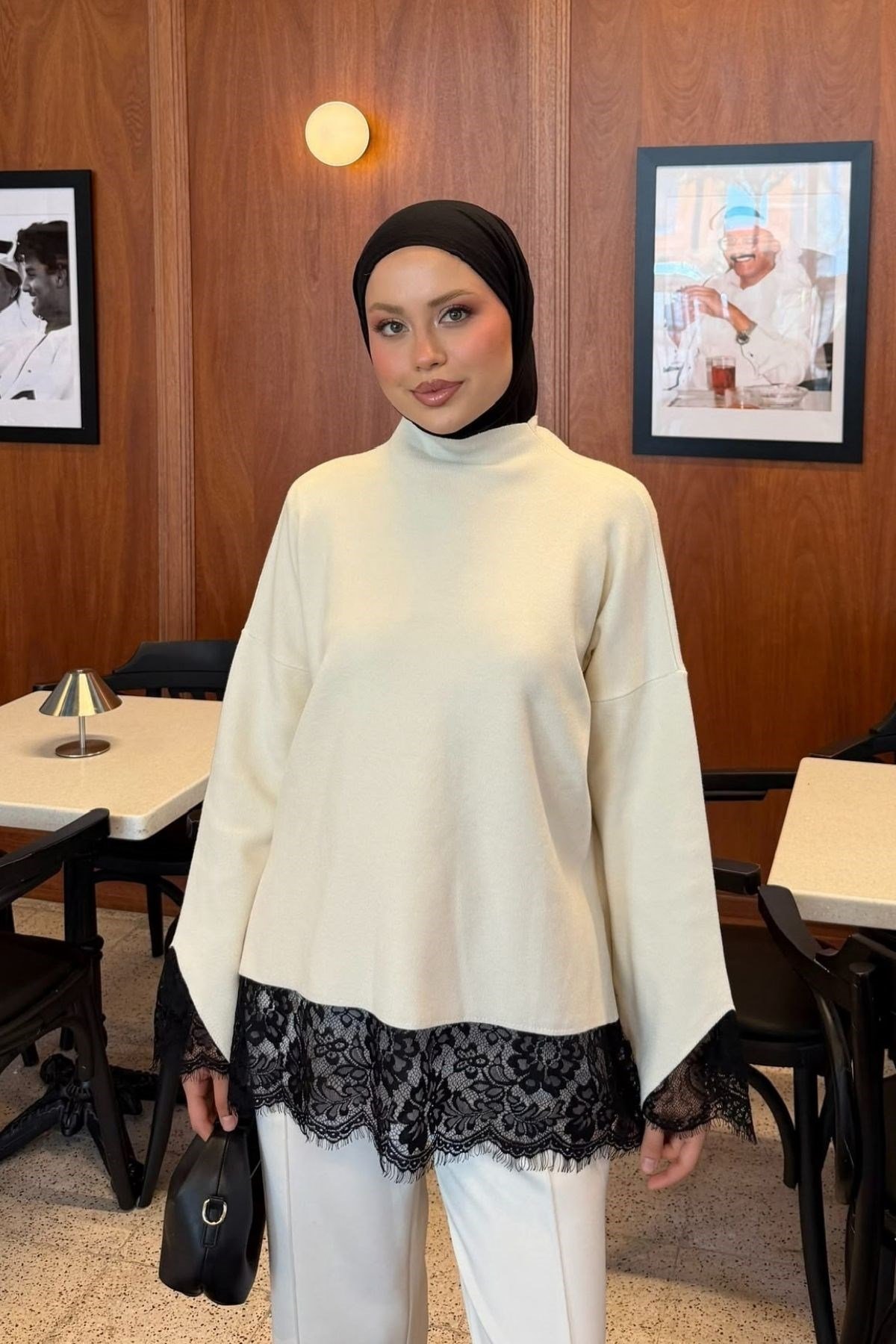 Zerafet Danteli Tunik Ekru, Fiyatları Zerafet Danteli Tunik Ekru | Haza Moda