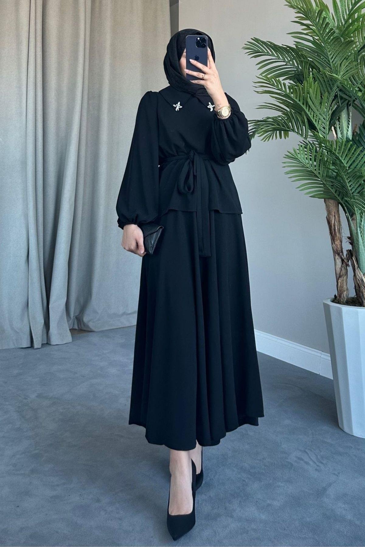 Zerda Etekli Takım Siyah, Fiyatları 