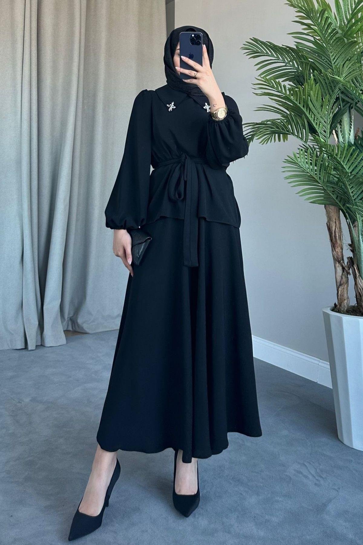 Zerda Etekli Takım Siyah, Fiyatları 