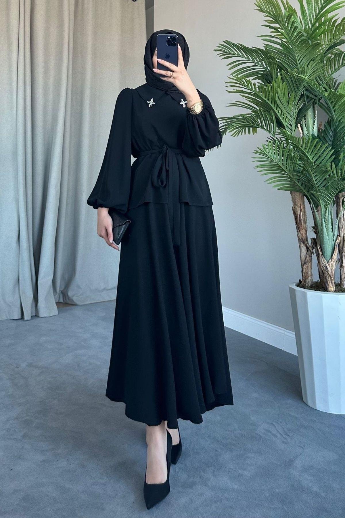 Zerda Etekli Takım Siyah, Fiyatları 