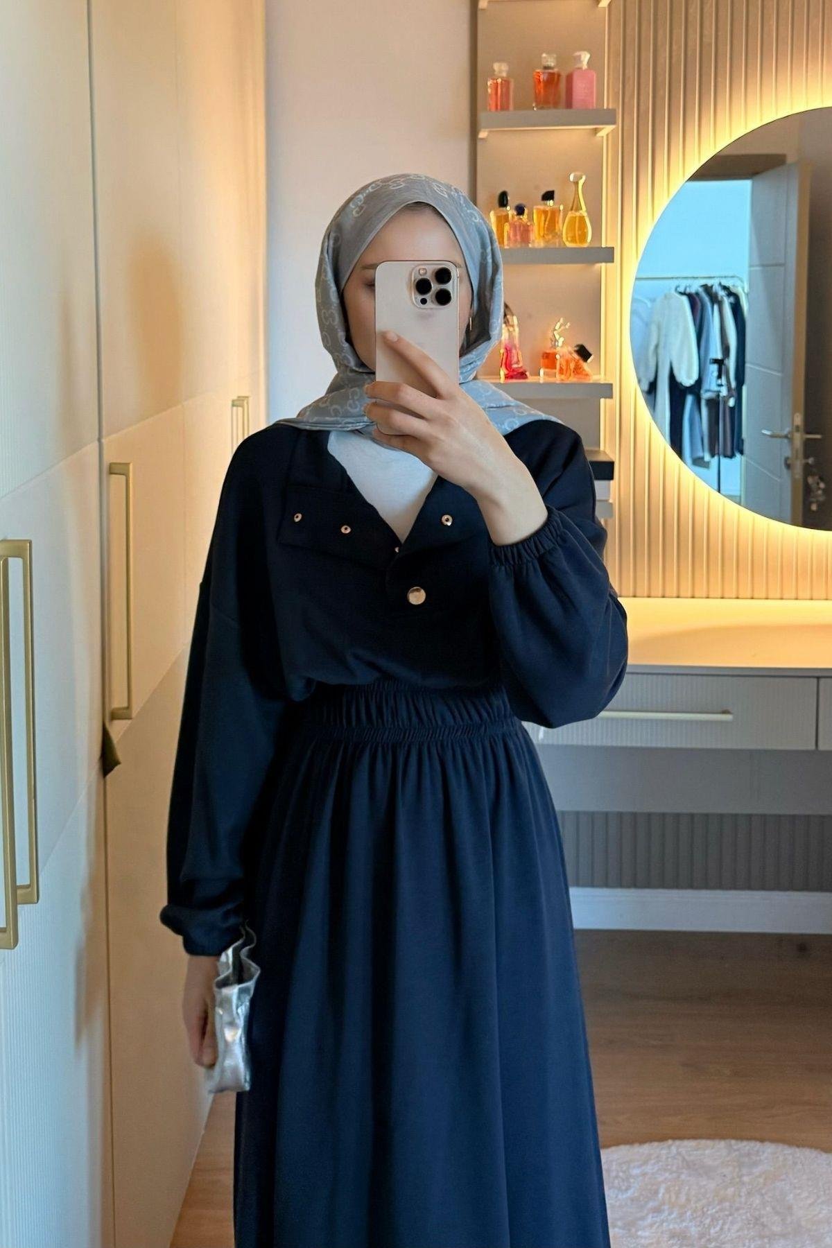 Zeus Pamuklu Elbise Antrasit, Fiyatları Zeus Pamuklu Elbise Antrasit- Haza Moda