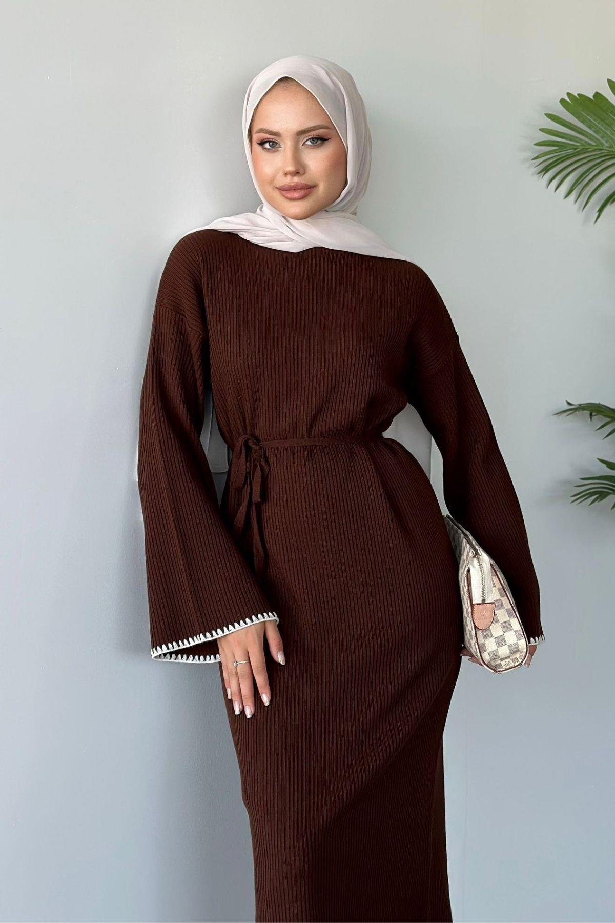 Zeynep Triko Elbise Acıkahve, Fiyatları 