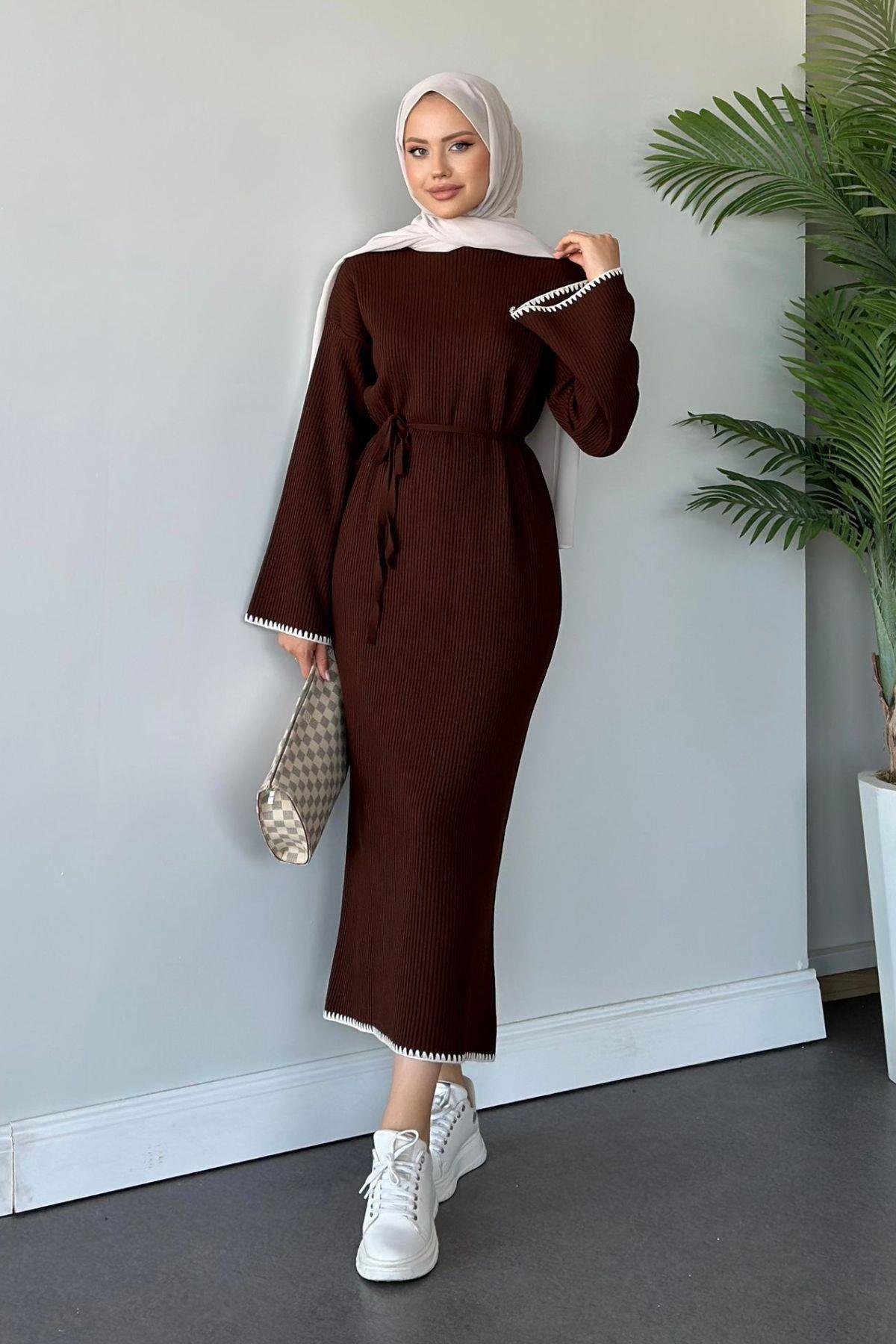 Zeynep Triko Elbise Acıkahve, Fiyatları 