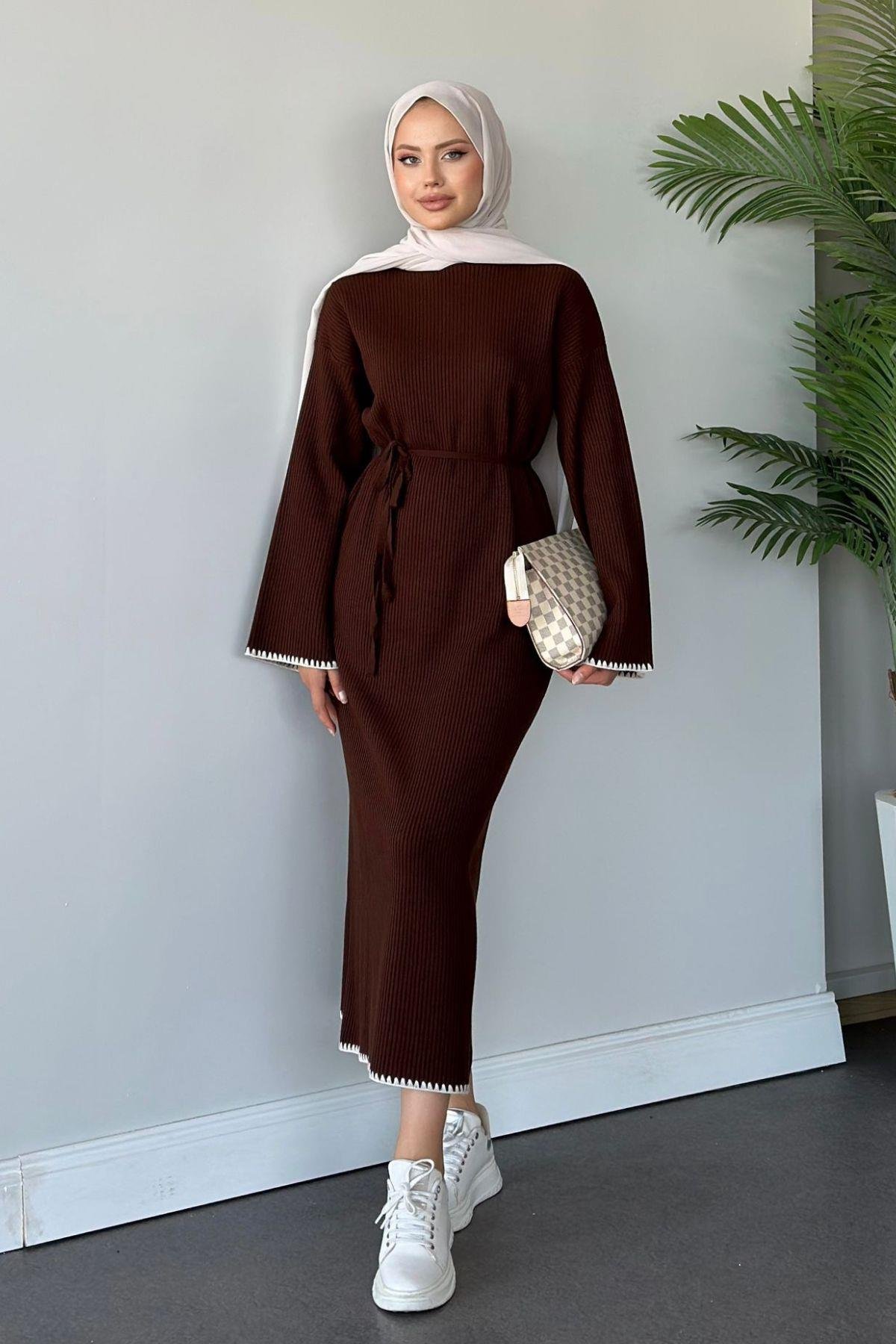 Zeynep Triko Elbise Acıkahve, Fiyatları 