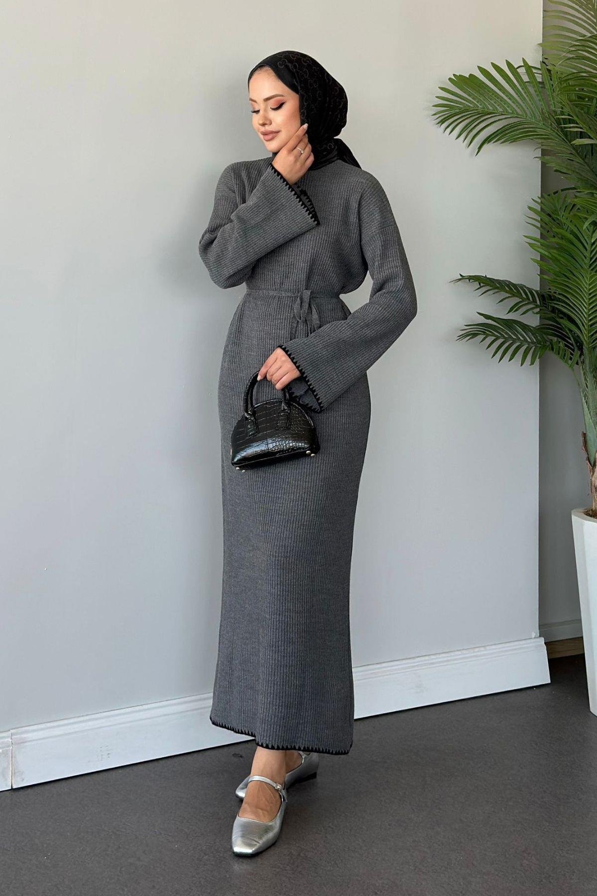 Zeynep Triko Elbise Gri, Fiyatları 