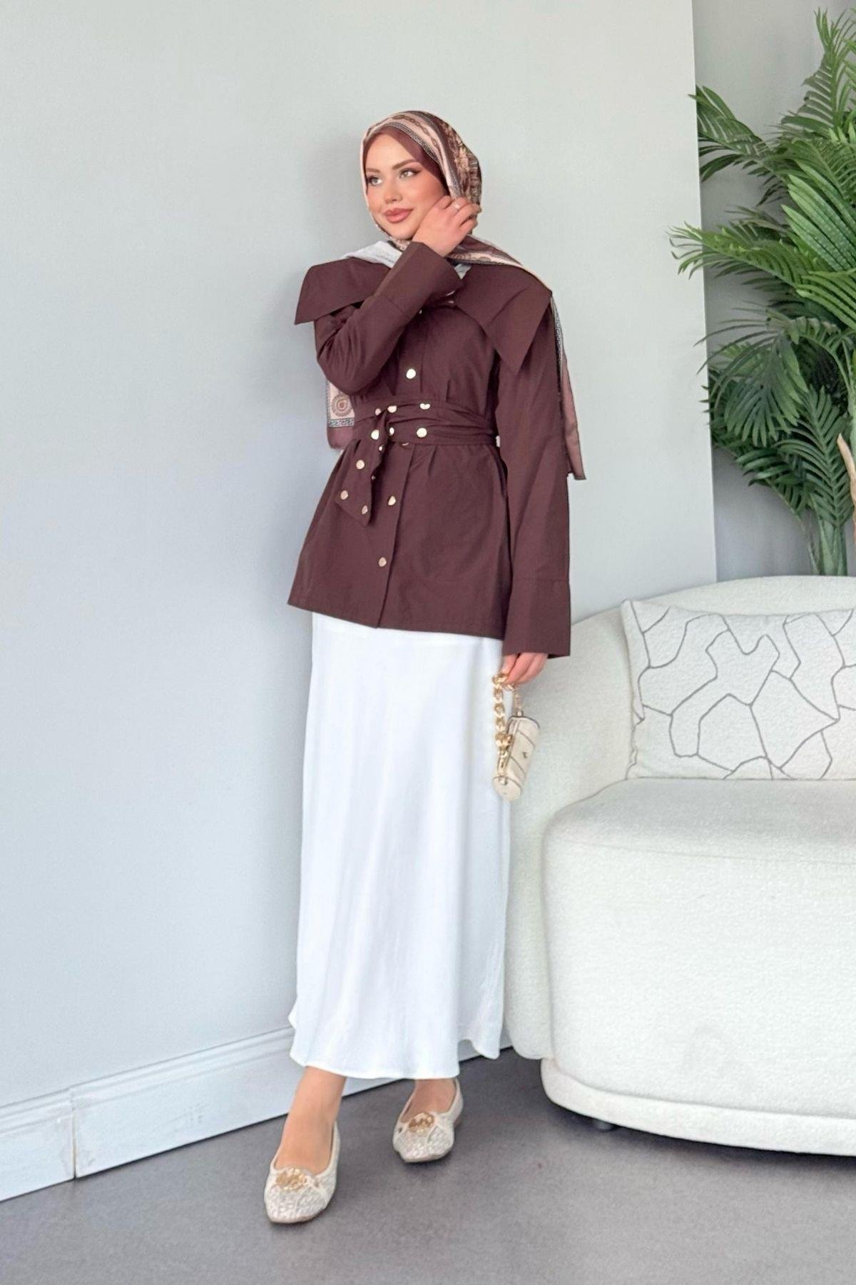 Zımbalı Gömlek Kahve, Fiyatları 