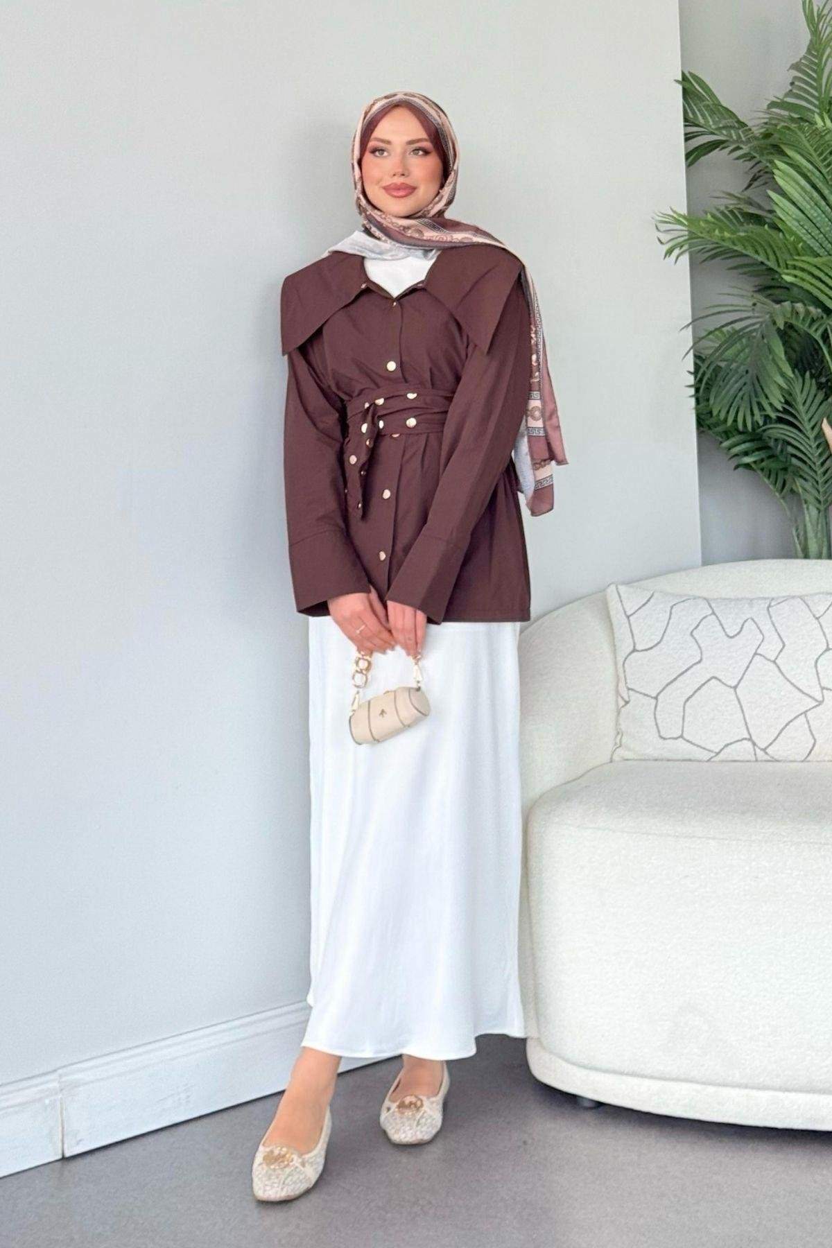 Zımbalı Gömlek Kahve, Fiyatları 