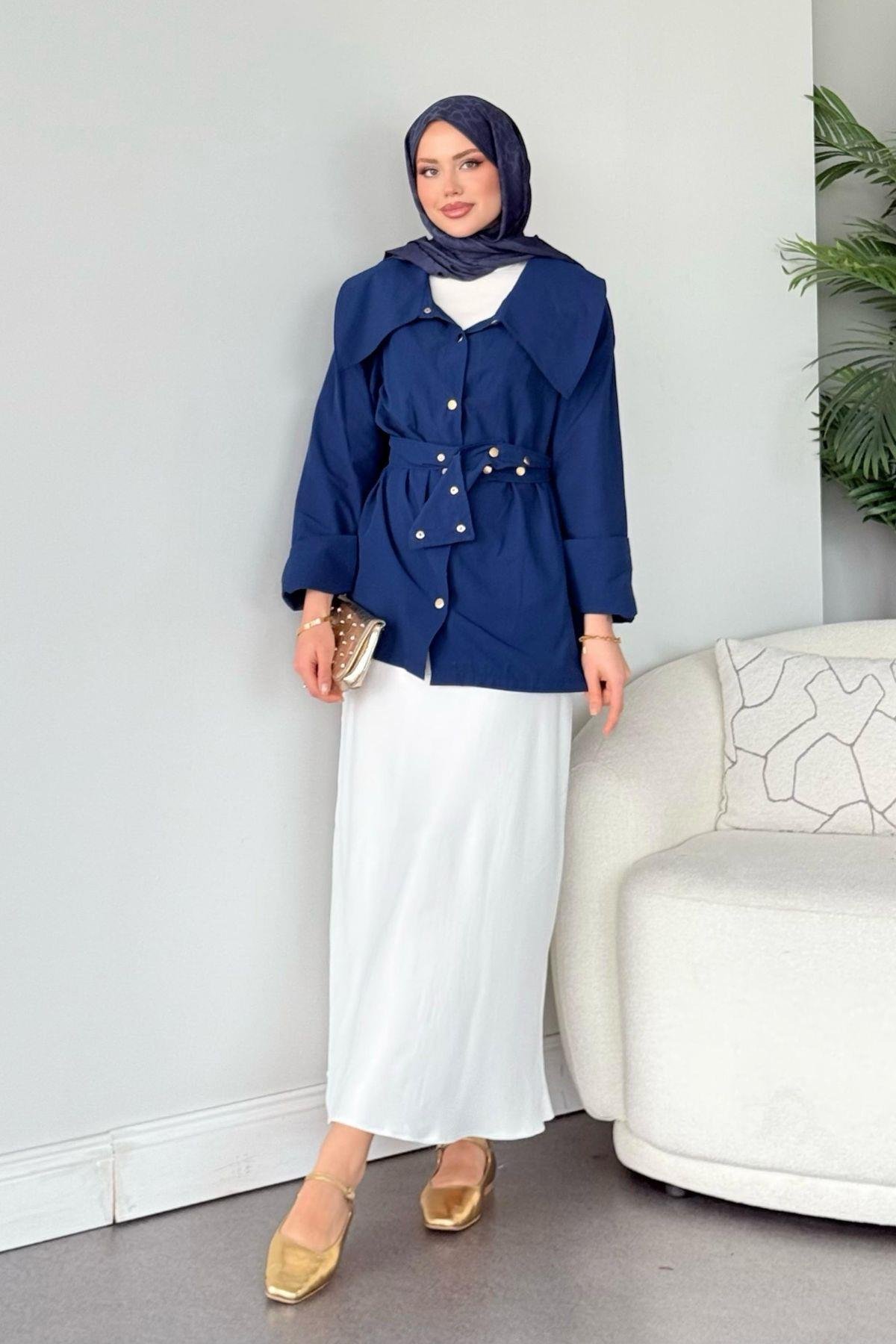 Zımbalı Gömlek Lacivert, Fiyatları 