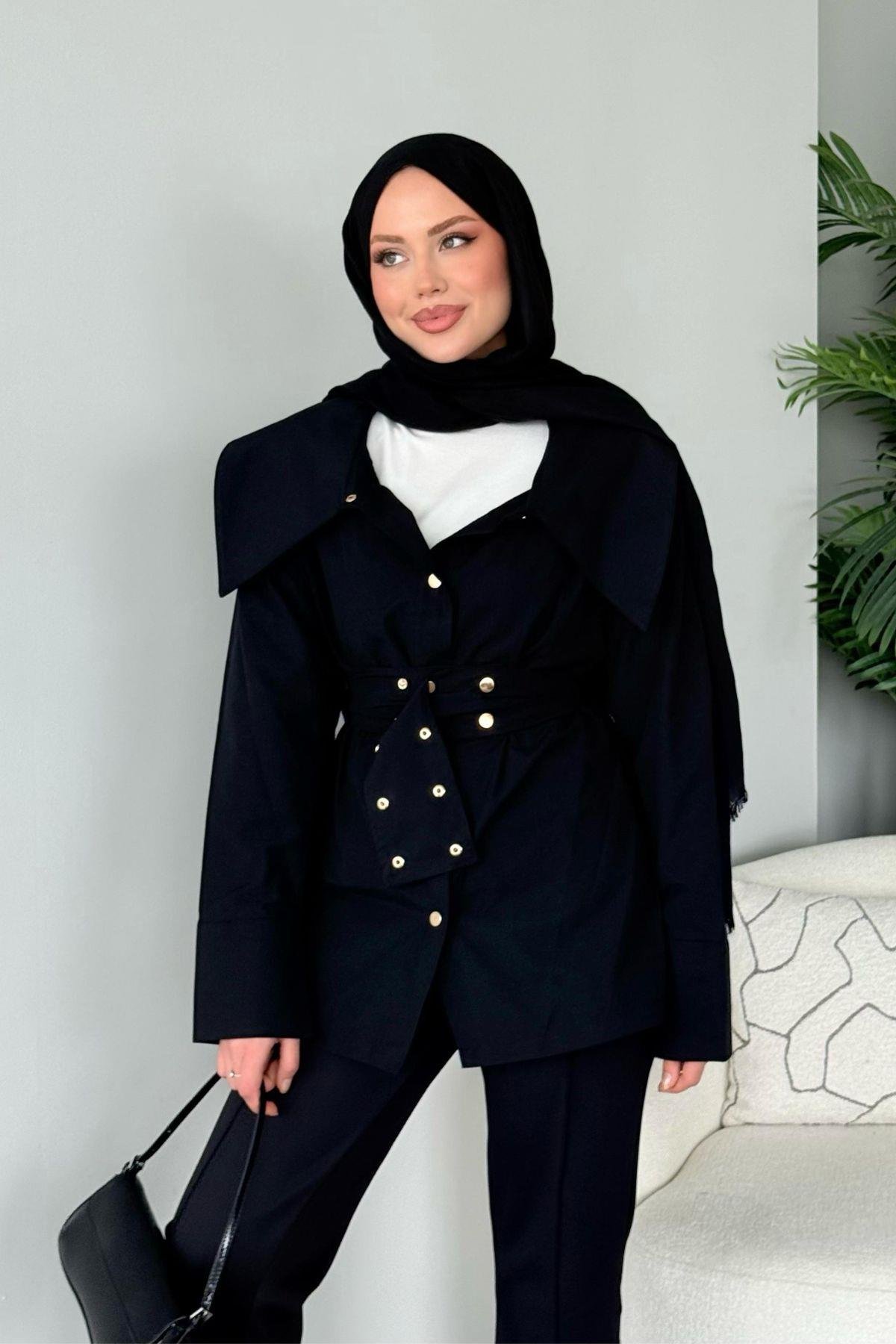 Zımbalı Gömlek Siyah, Fiyatları 