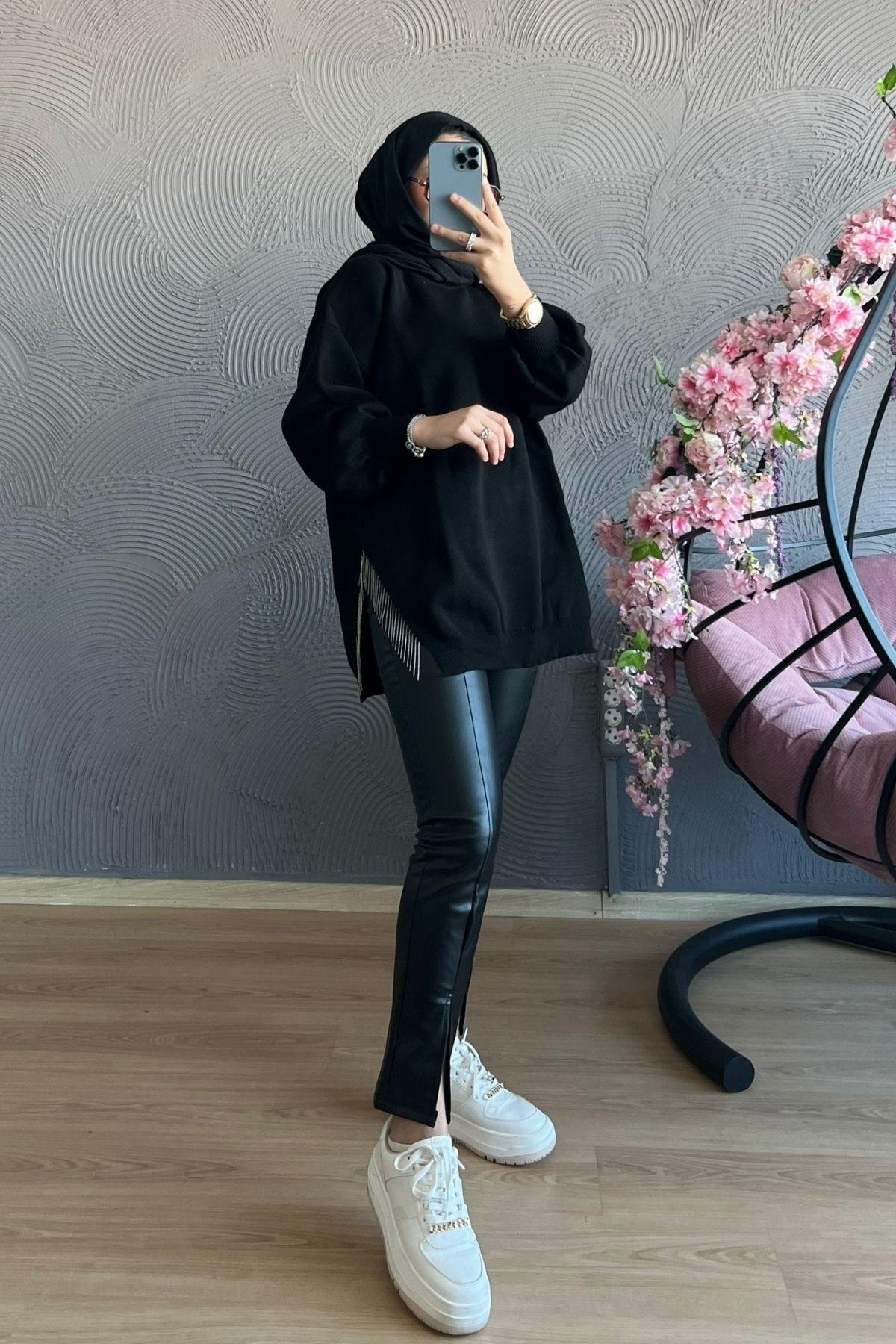 Zincir Triko Kazak-SİYAH, Fiyatları 