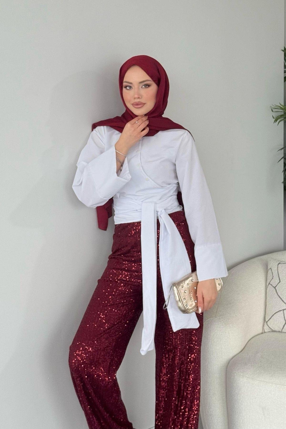 Zra Payet Pantolon Bordo, Fiyatları 