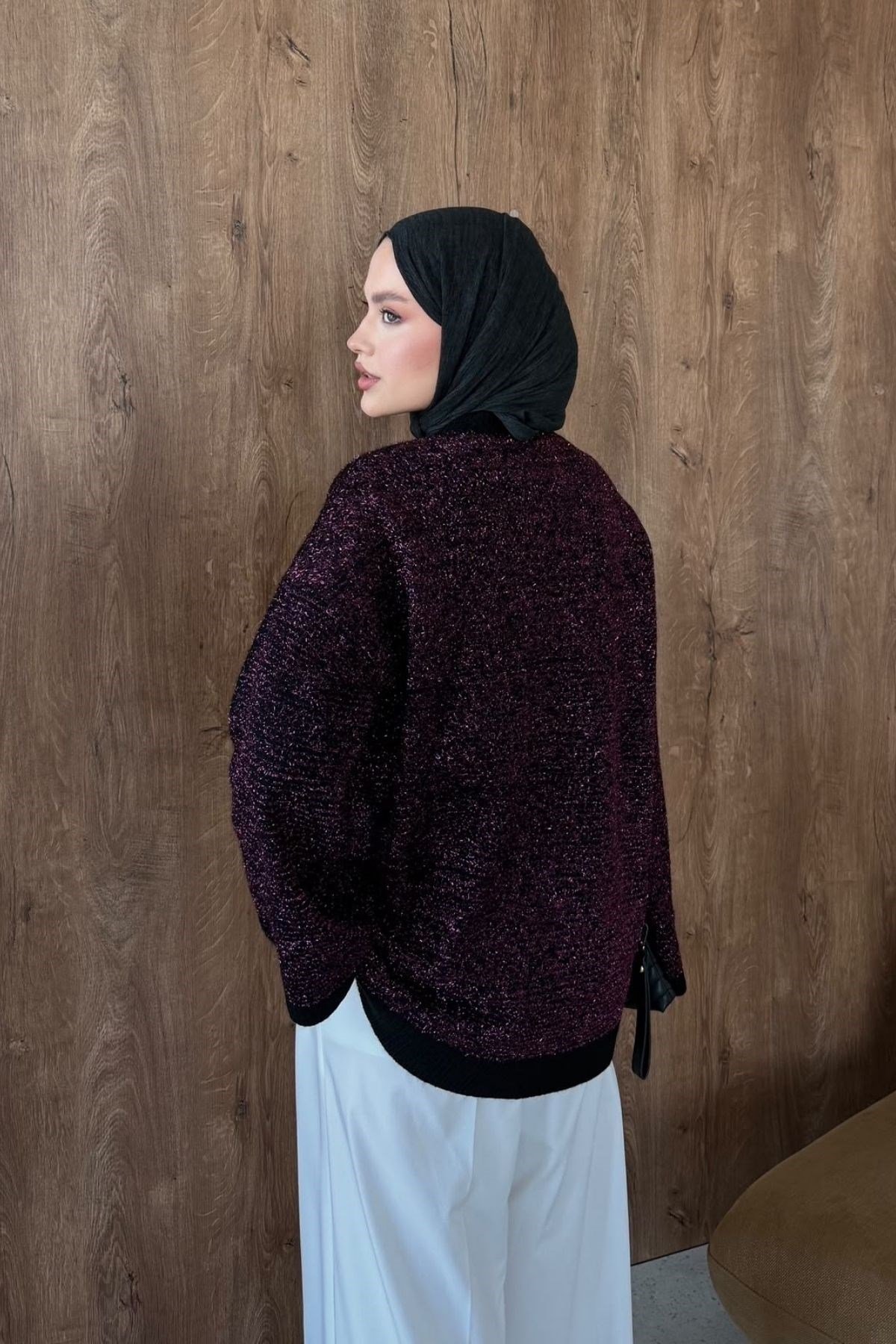 Zümrüt Simli Tunik Mürdüm, Fiyatları 