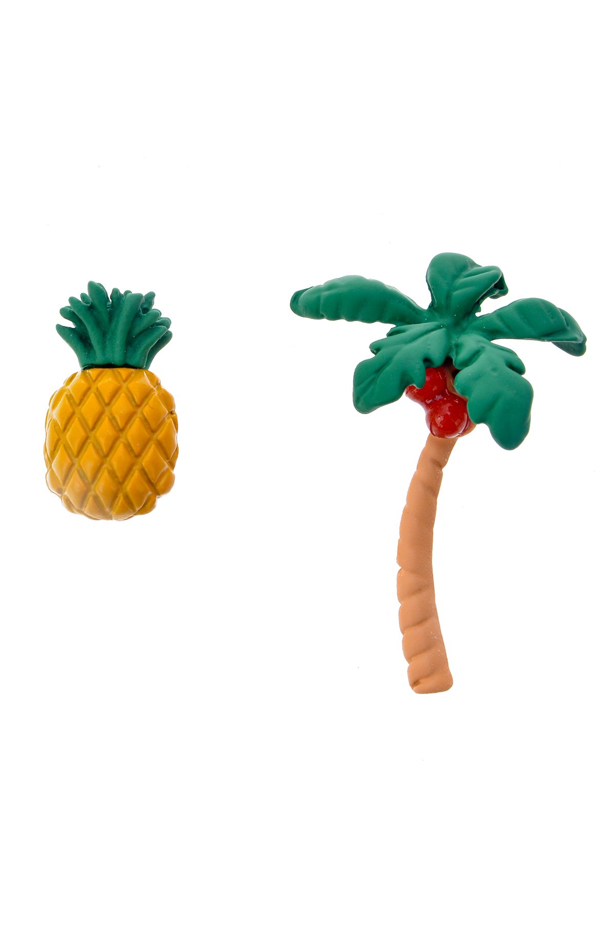 Ananas ve Palmiye Küpe