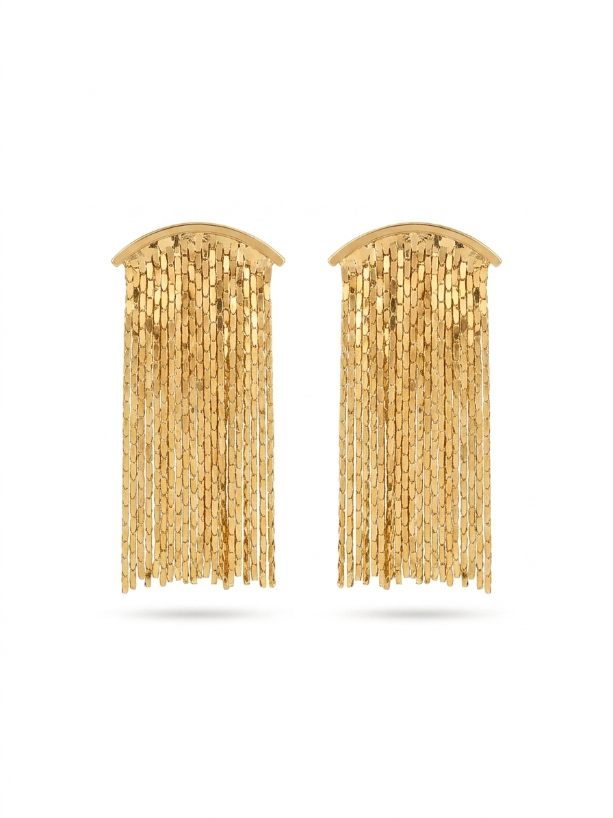 Gold Zincir Küpe