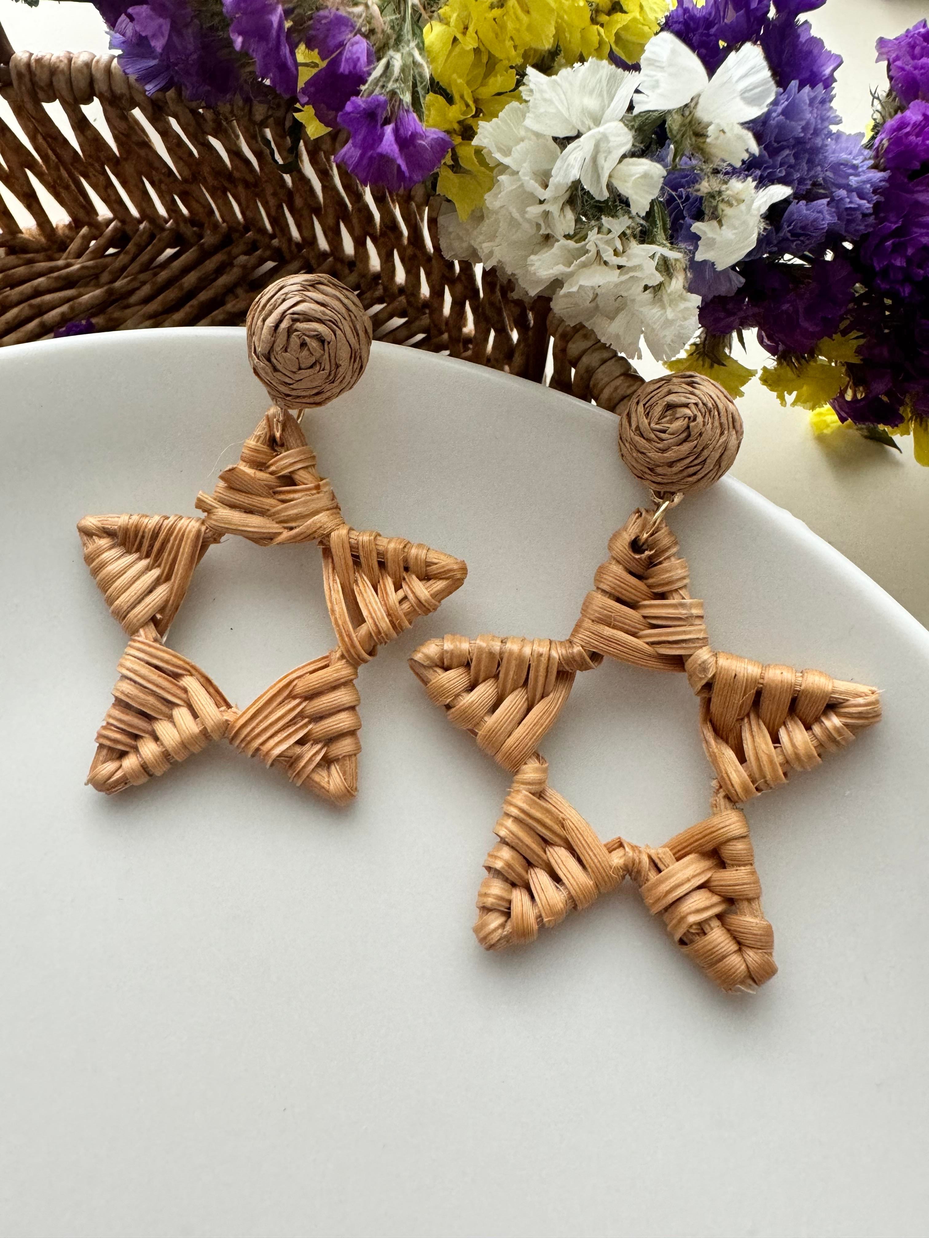 Hasır Yıldız Küpe