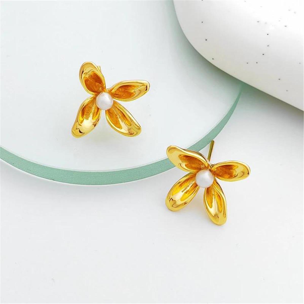 incili Çiçek Küpe