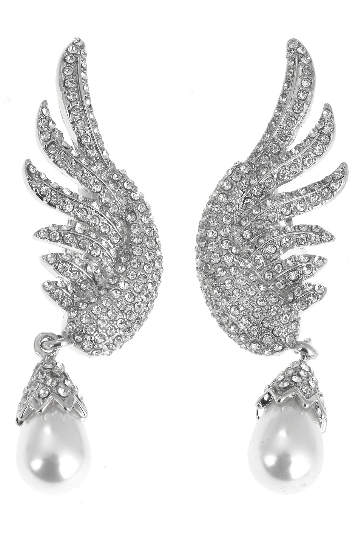 İncili Silver Kanat Küpe