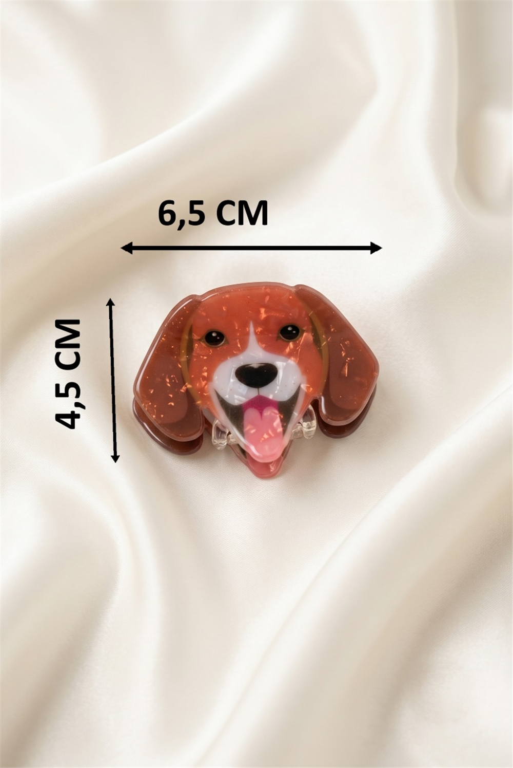Kahverengi Köpek Figürlü Mandallı Toka