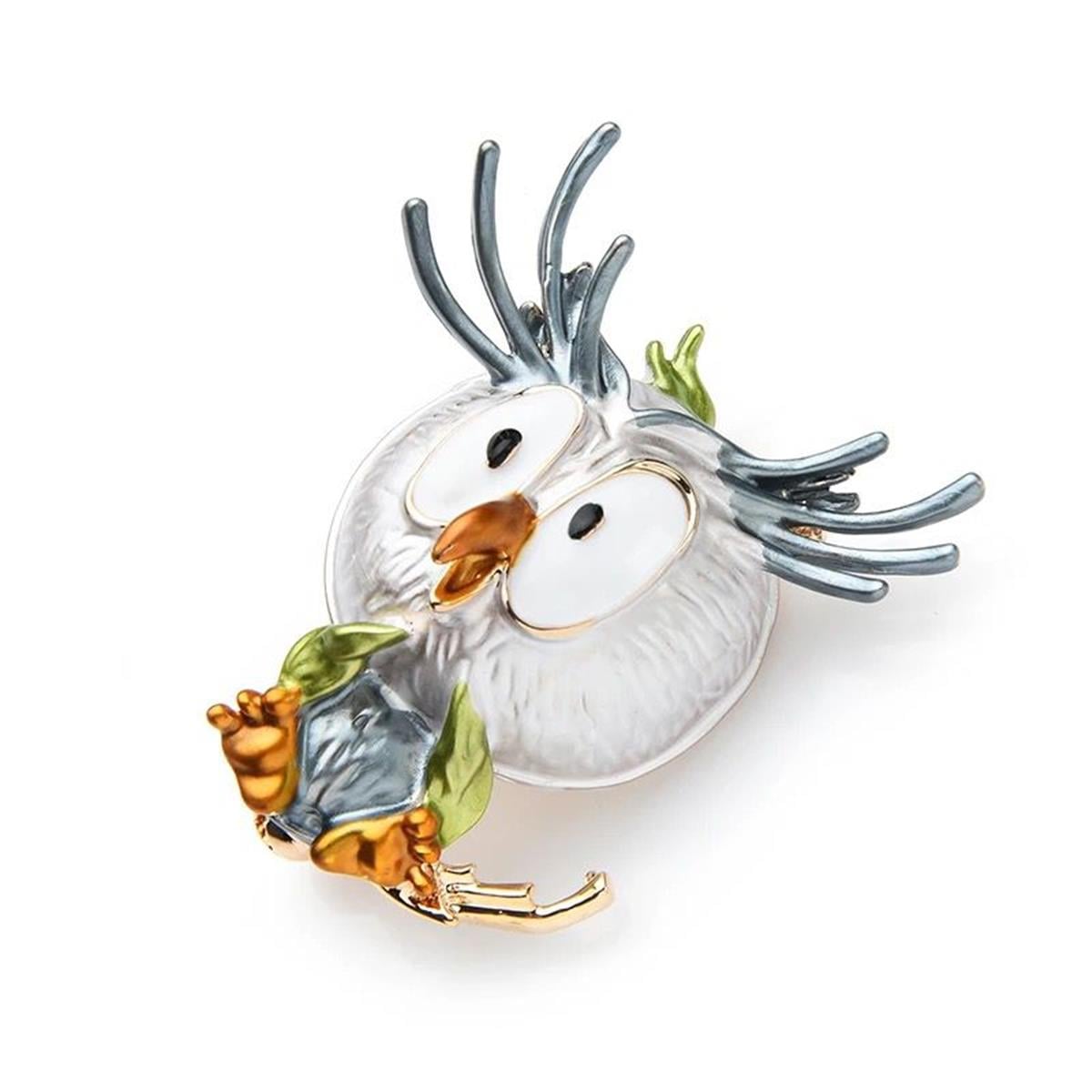 Şaşkın Baykuş Broş