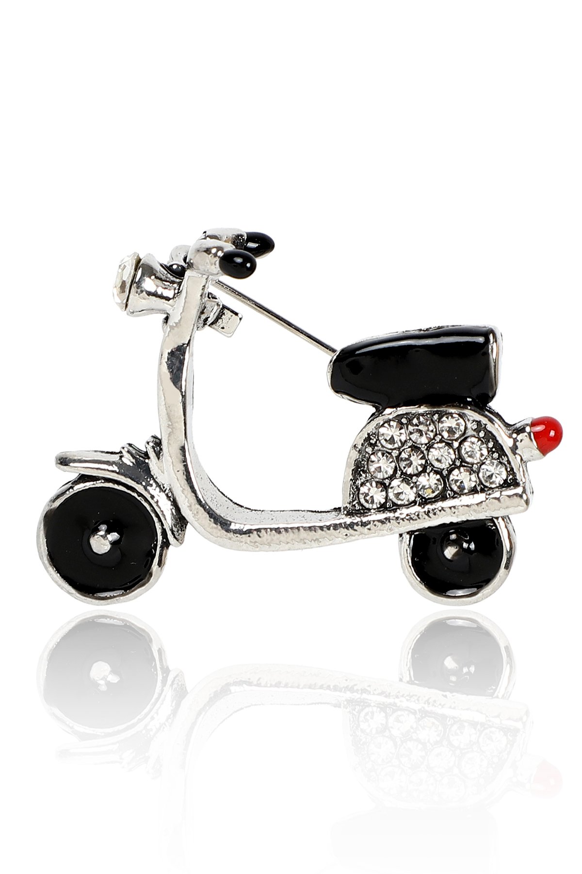 Siyah Scooter Broş