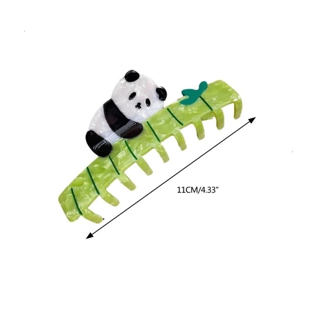 Yeşil Bambu ve Panda Kemik Toka