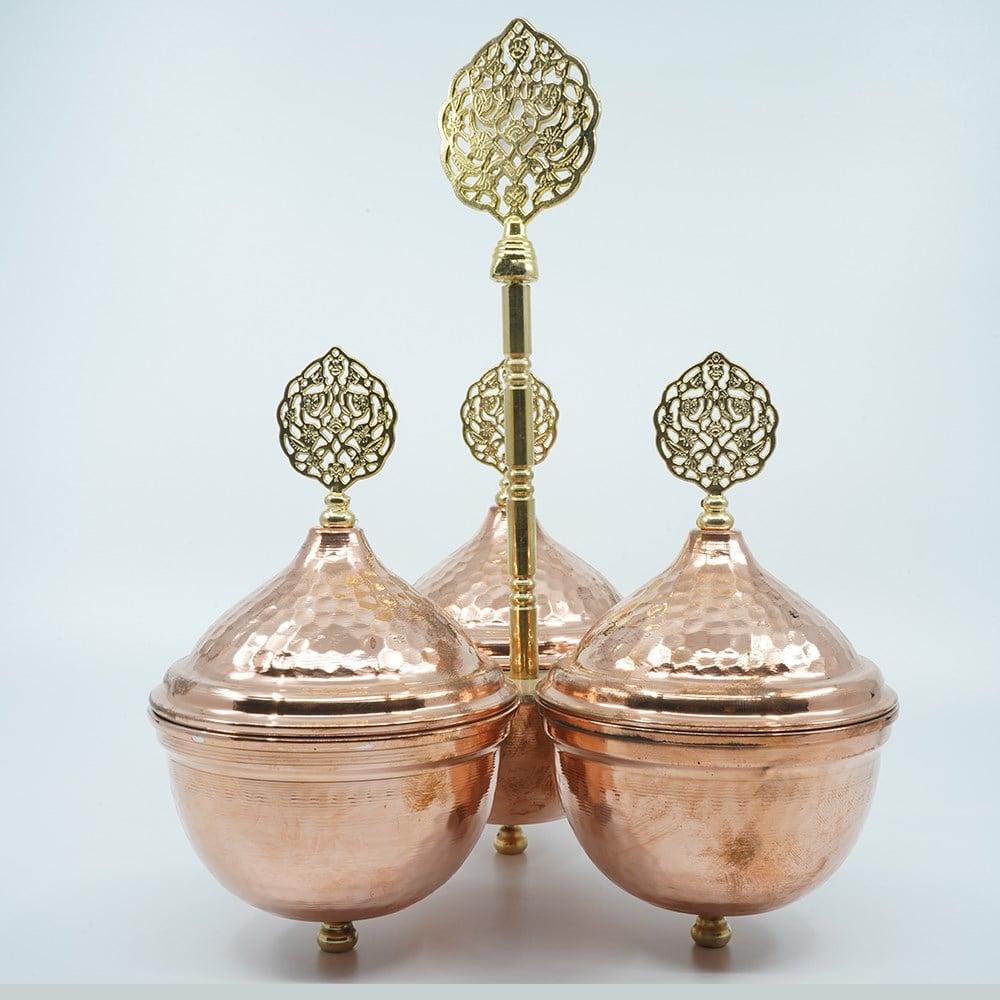 Bakır Baharatlık 3'lü Bronz