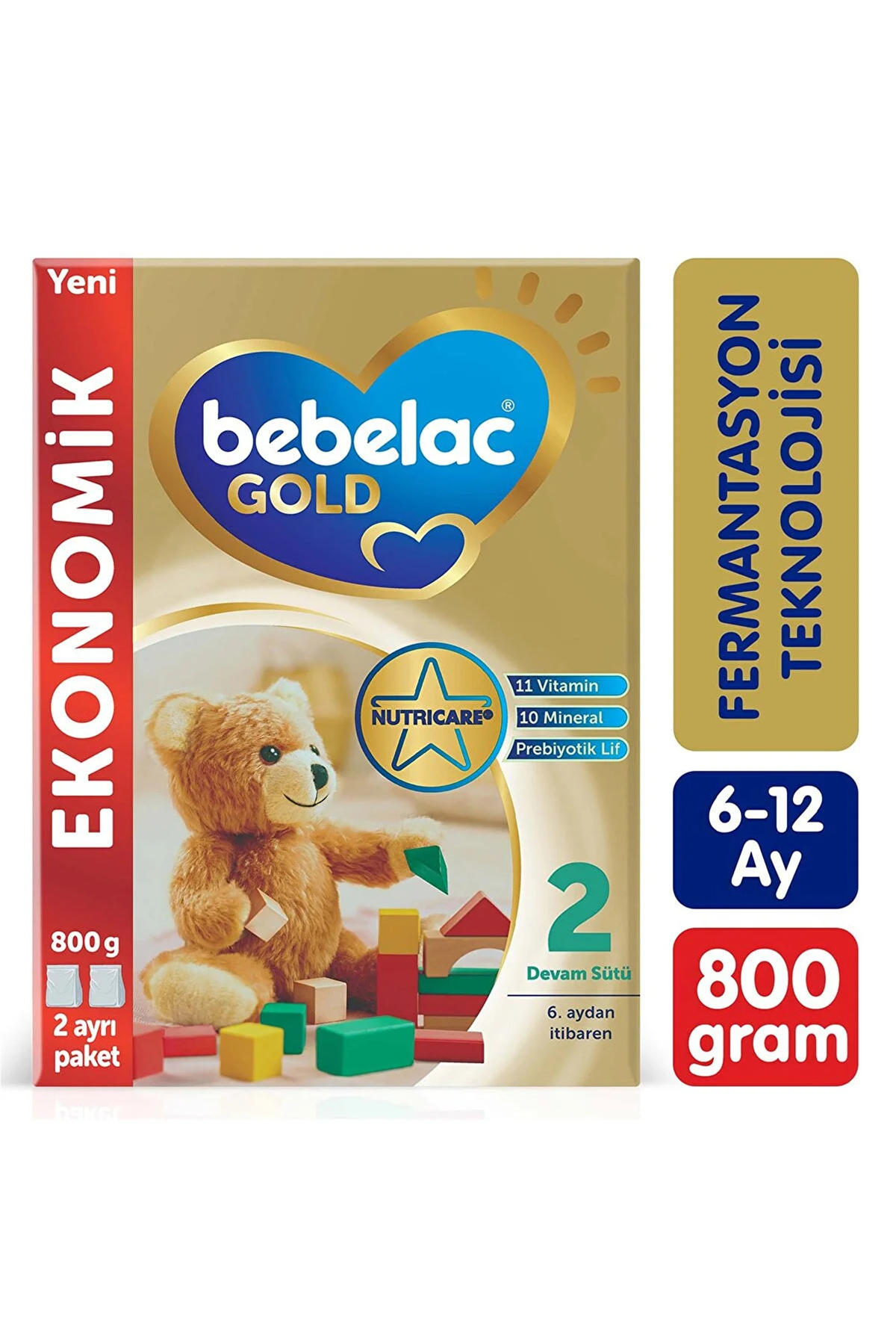 BEBELAC GOLD DEVAM SÜTÜ 2 NO 800 GR