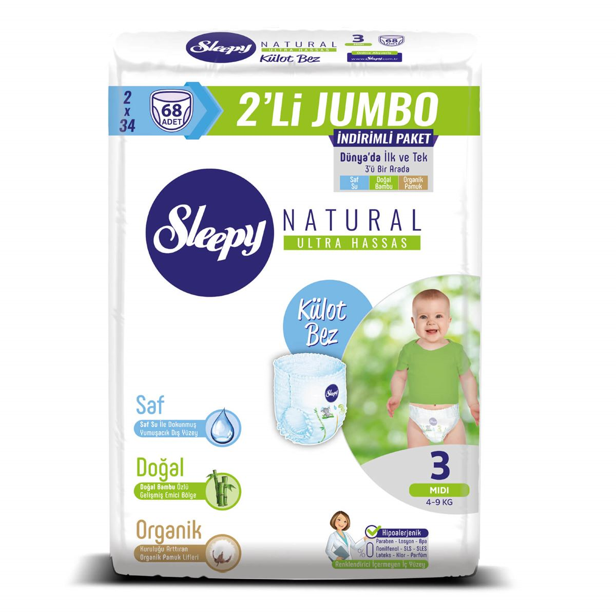 SLEEPY 2 LI JUMBO  KULOT BEZ CESITLERI