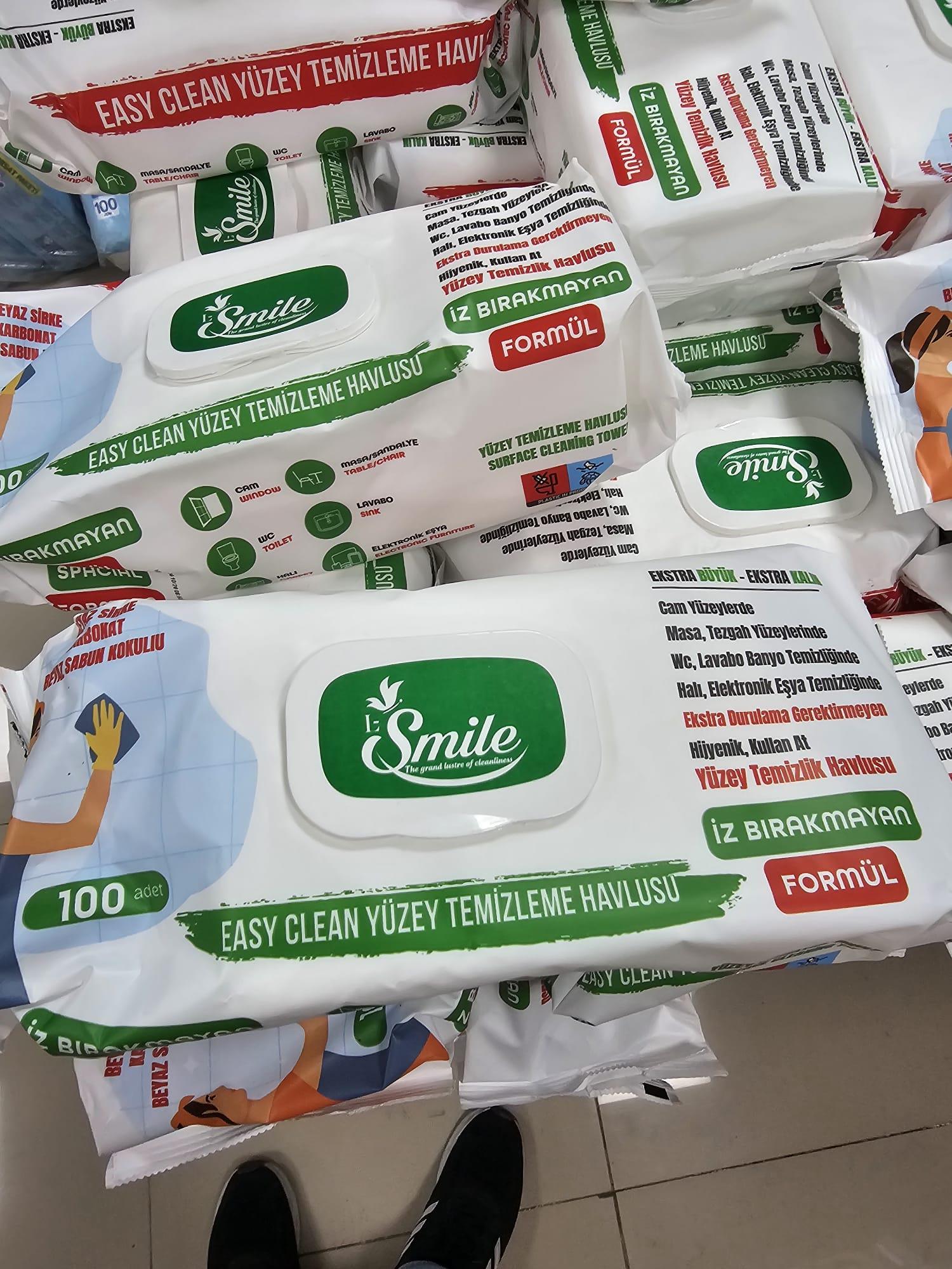 SMİLE ISLAK YÜZEY HAVLUSU