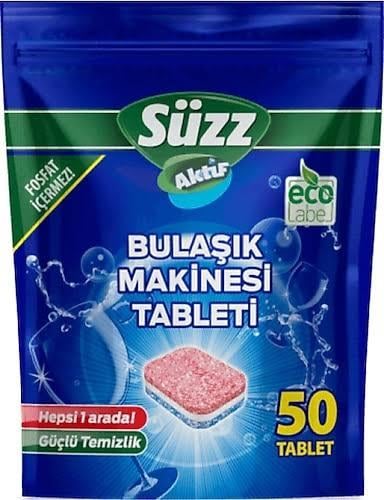 Süzz bulaşık makinesi tableti 50 li