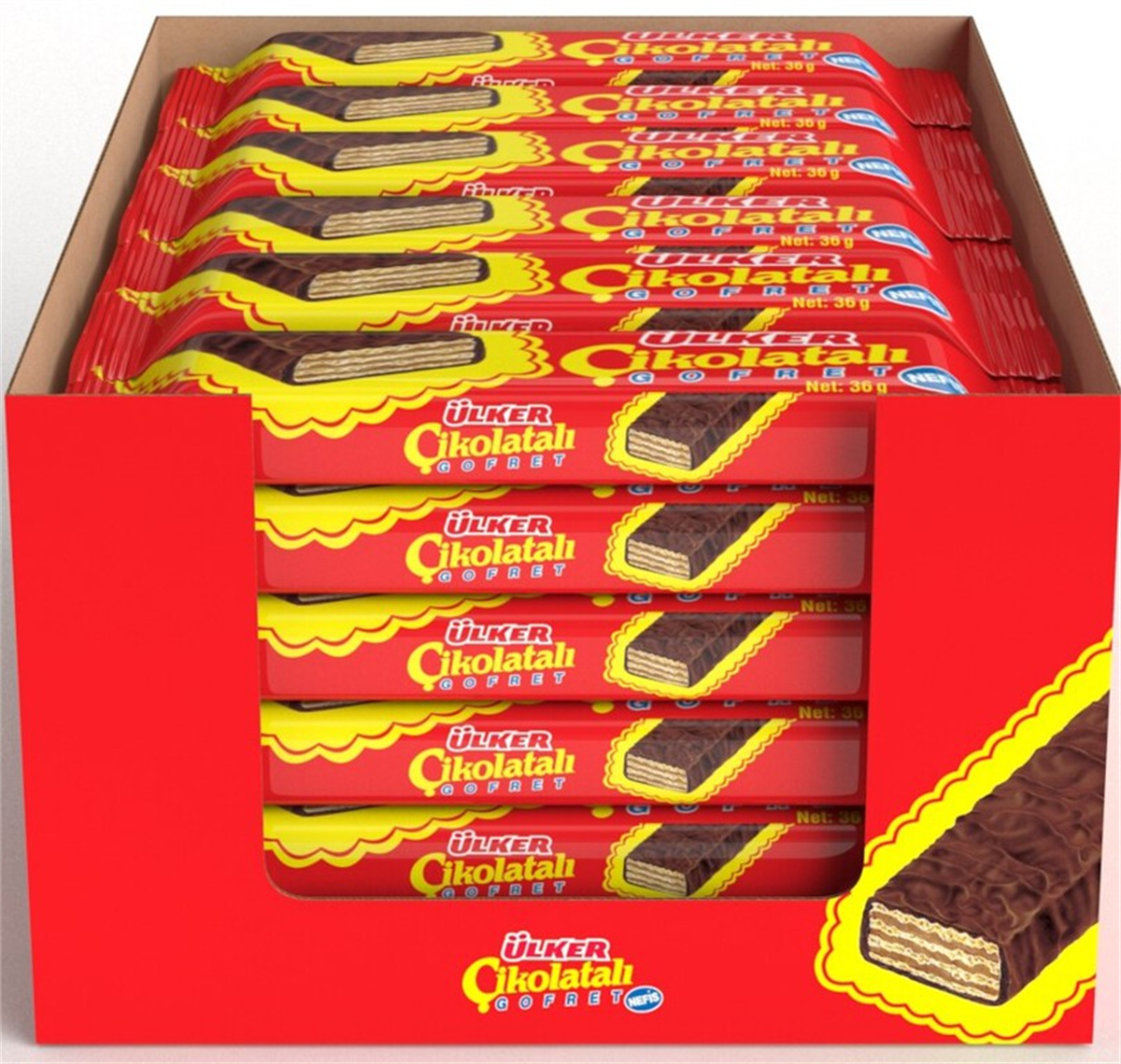 ULKER CIKOLATALI GOFRET 36 GR 135901-20500