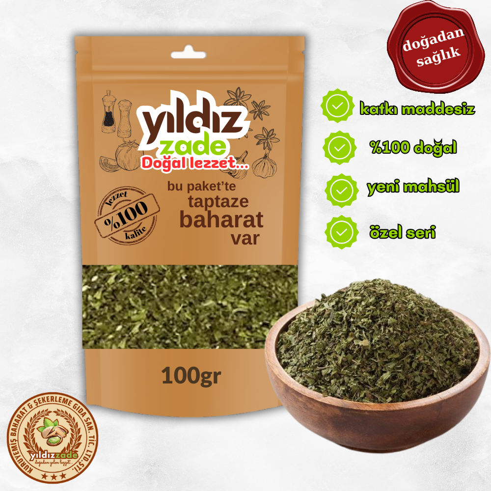 yıldızzade nane yeni mahsül 100 gr