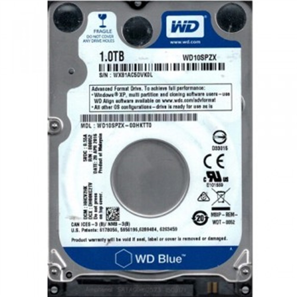 2.5& 1000 GB Sata Güvenlik Hard Dis (Mobil DVR uyumlu)