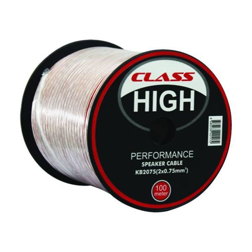 CLASS HİGH KB-3017 2X0,75 MM 100 METRE  HOPARLOR KABLOSU