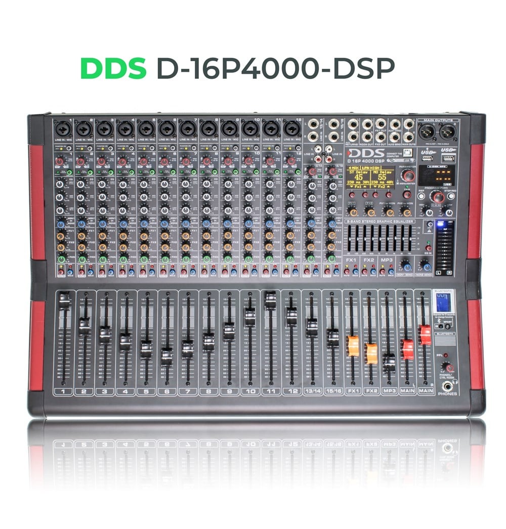 DDS D16 P4000 DSP DIGITAL EFFECT POWER MIKSER