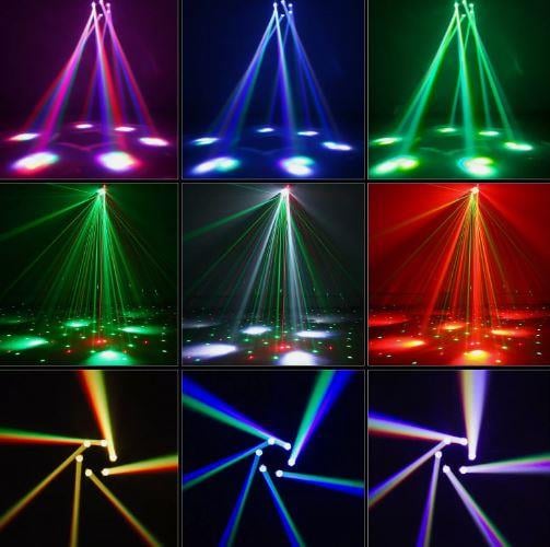 DJ PRO 6 BAŞLI BEE EYES 150 WATT LED STROBE LAZER ROBOT IŞIK