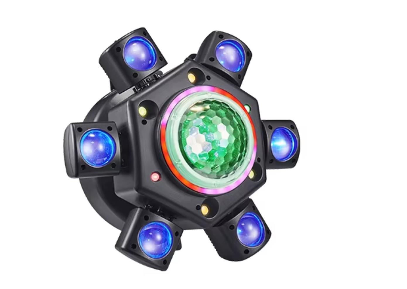 DJ PRO 6 BAŞLI CREE LED NEW EFEKTLİ 150 WATT LED STROBE LAZER ROBOT IŞIK