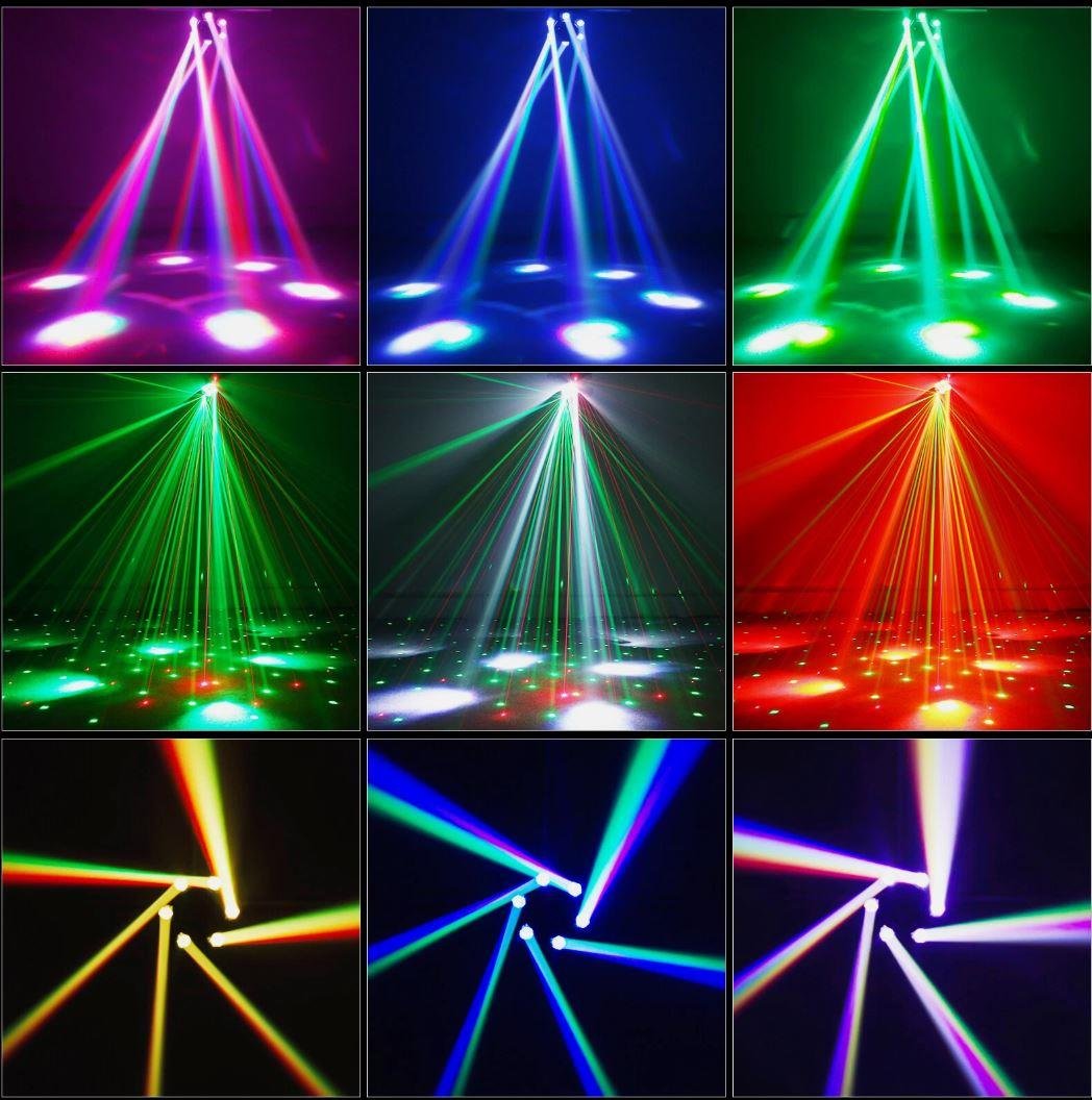 DJ PRO 6 BAŞLI LED CREE BEE EYES-3 150 WATT LED STROBE LAZER ROBOT IŞIK