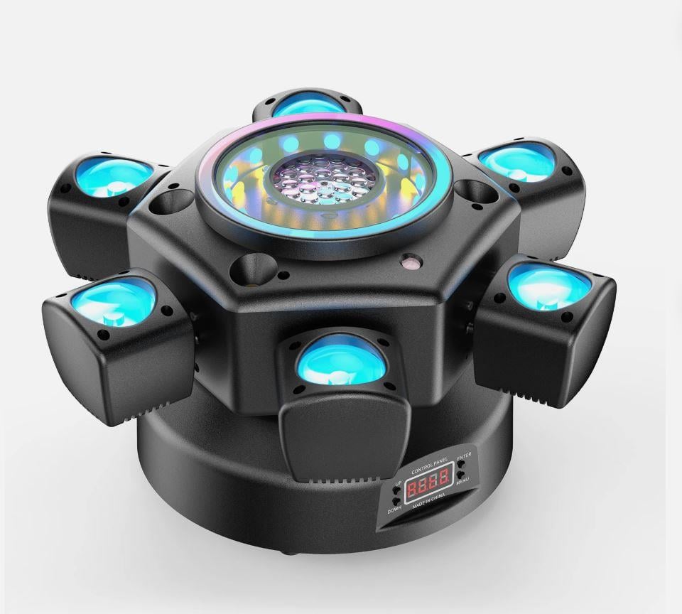 DJ PRO 6 BAŞLI LED CREE BEEEYES-2 150 WATT LED STROBE LAZER ROBOT IŞIK