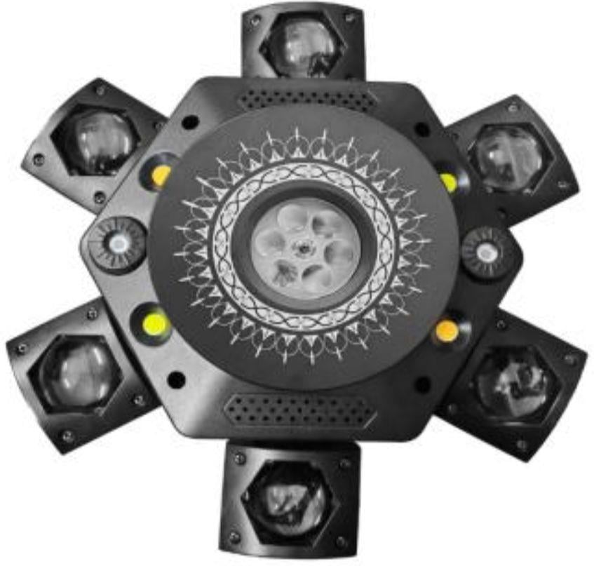 DJ PRO 6 BAŞLI LED CREE BEEEYES-3 150 WATT LED STROBE LAZER ROBOT IŞIK
