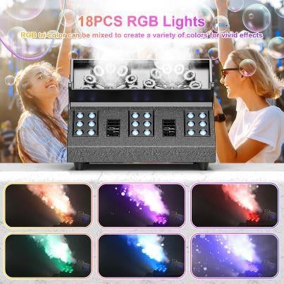 DJ PRO BUBBLE LED RGB IŞIKLI 1500W SİS-BALON MAKİNESİ