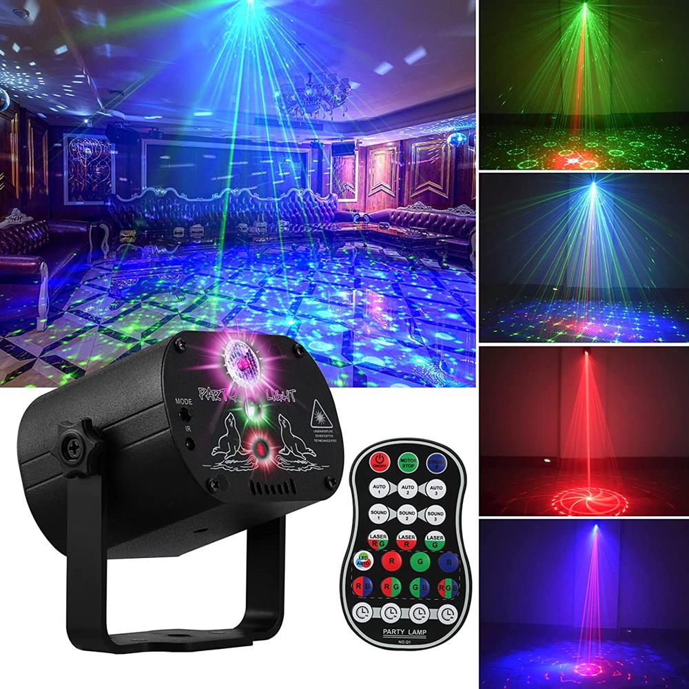DJ PRO DJ PARTY LİGHT RGB LAZER IŞIK (UZAKTAN KUMANDALI) 