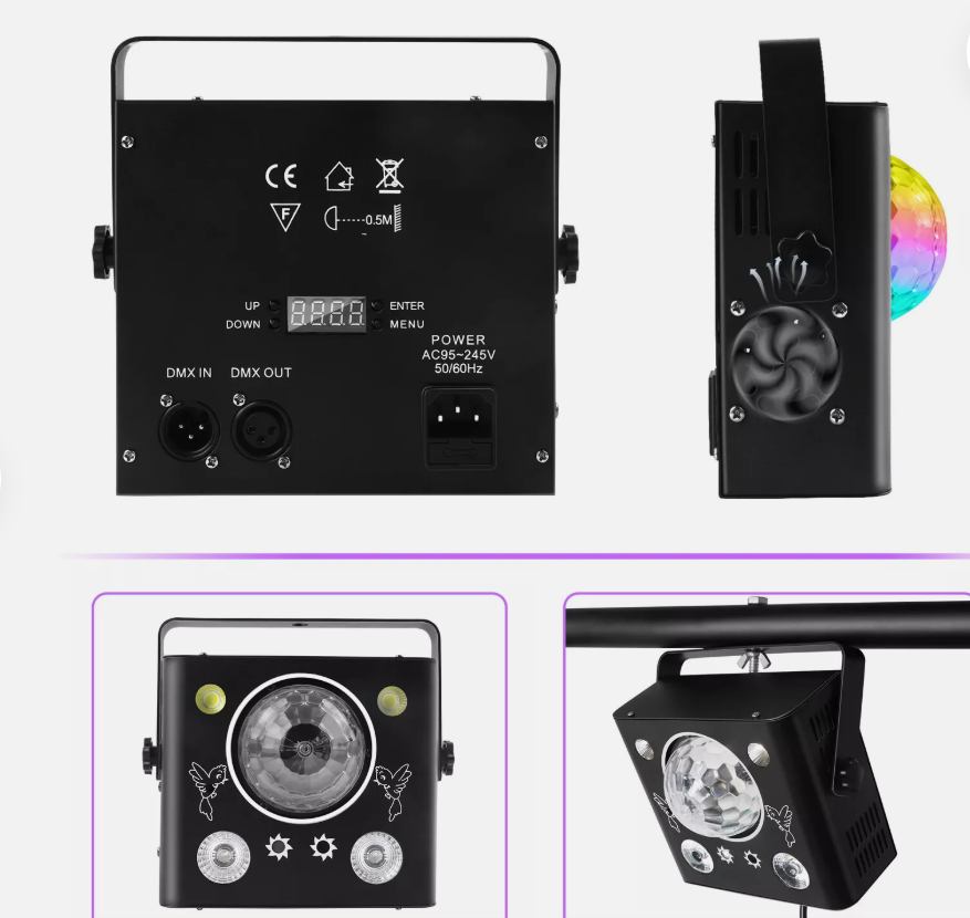 DJ PRO E50 30 WATT LED RGB MİNİ  BOYAMA-BEAM-LAZER  EFEKT IŞIK 