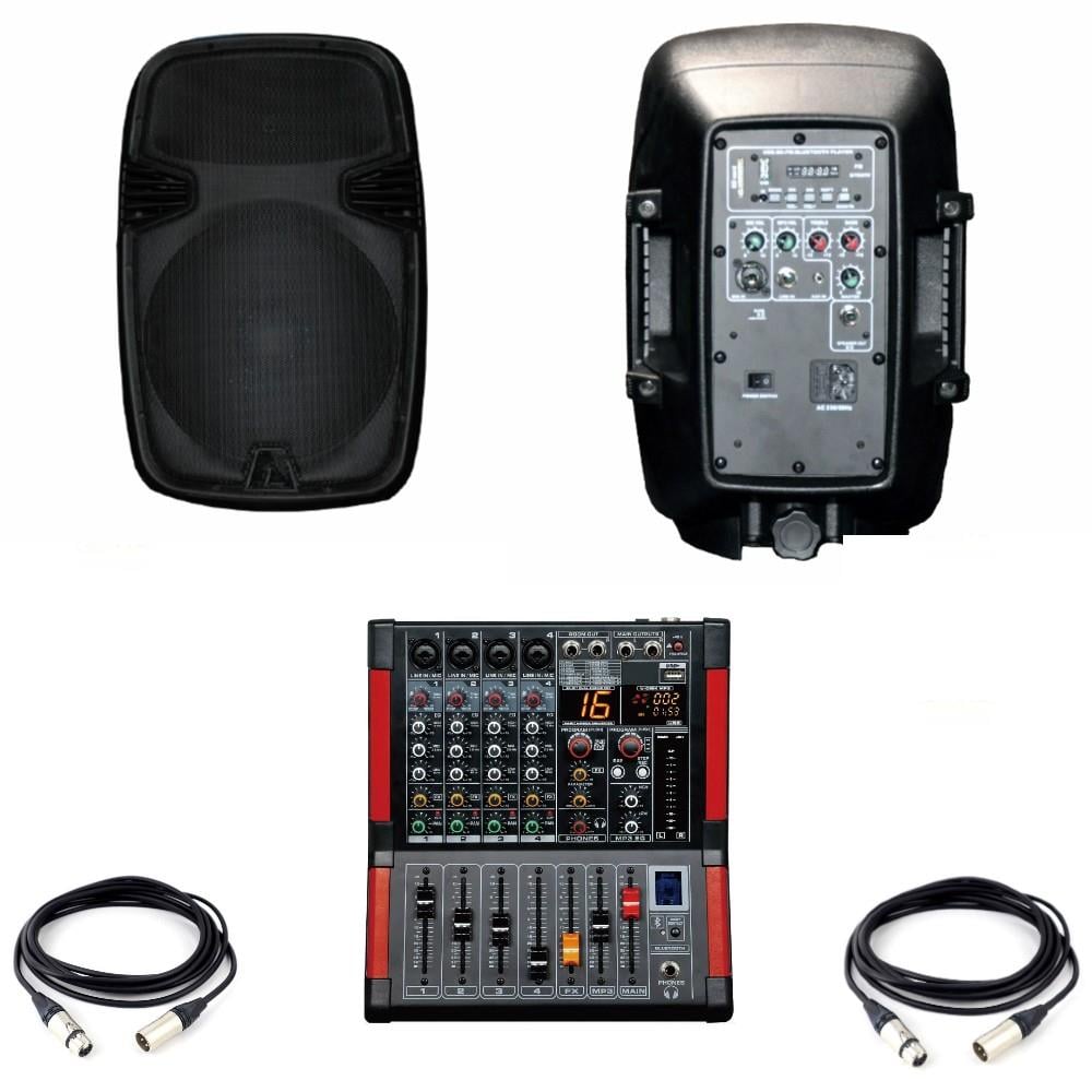 DJ PRO HAZIR EKO 1000 WATT AKTİF SES SİSTEMİ PAKET-3