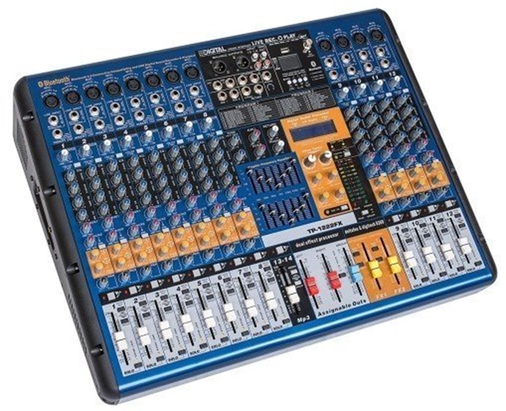 GLOBE GTP-1222FX 12 KANALLI POWER MİKSER