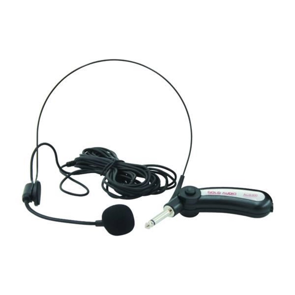 GOLD AUDIO ACS-300 KAFA HEADSET KABLOLU MİKROFONU
