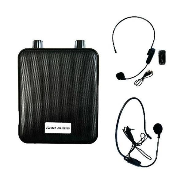 GOLD AUDIO GR-12 30 WATT KABLOSUZ KAFA MİKROFONLU TAŞINABİLİR HOPARLOR